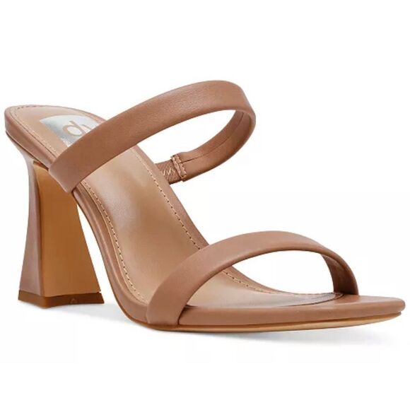 DV Dolce Vita Yorke Two-Band Square-Toe High-Heel Dress Sandals Size 8 - Picture 1 of 6
